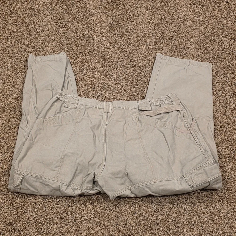 5.11‎ Tactical Series Pants 42/32 Mens Beige Cargo Workwear Multi Pocket Ripstop